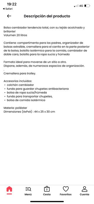 Bolsa bebe maternidad cambiador BEABA NEU YORK