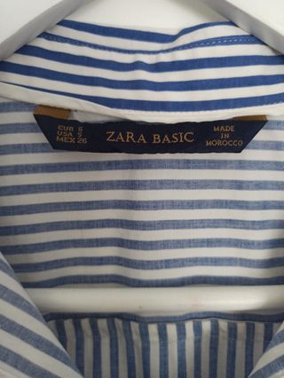 Camisa a rayas de Zara Basic