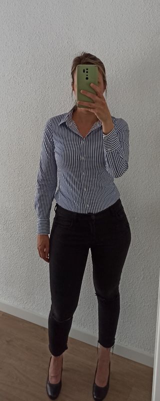 Camisa a rayas de Zara Basic