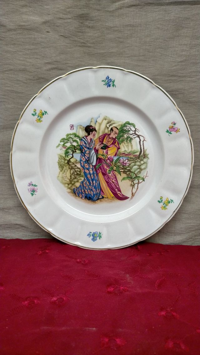 PLATO DECORATIVO  JAPONÉS