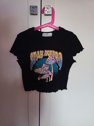 Camiseta top Bershka chica 
