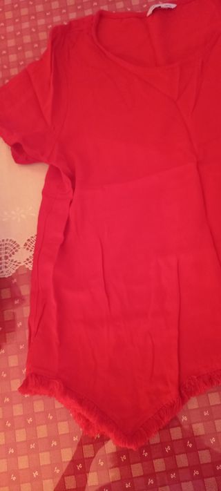 Blusa roja algodón