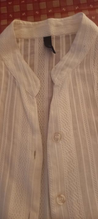 Blusa blanca algodón