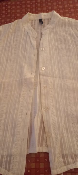 Blusa blanca algodón