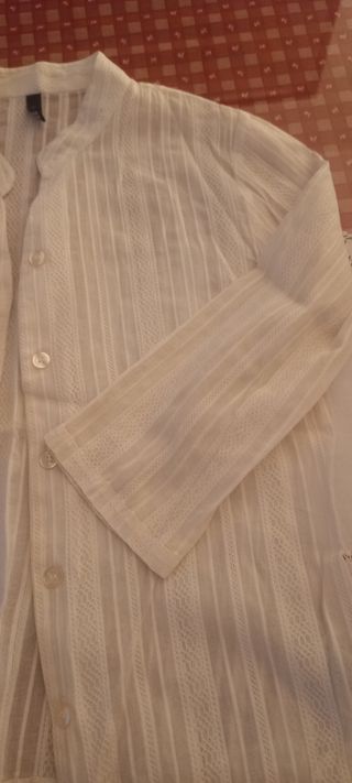 Blusa blanca algodón