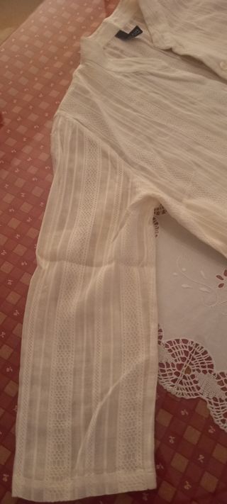 Blusa blanca algodón
