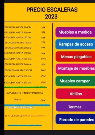 escaleras literas y altillos
