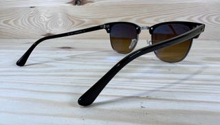 Ray-Ban Clubmaster Black Frame Brown Lens