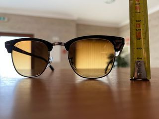 Ray-Ban Clubmaster Black Frame Brown Lens