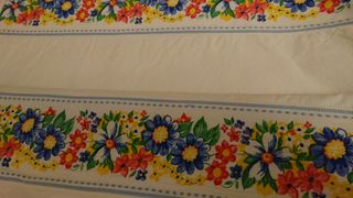 Antigua sábana, almohadón, algodón, cama 90  y 105