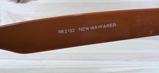Ray-Ban New Wayfarer White Frame Red Mirrored Lens