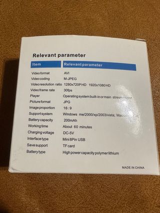 Mini Cámara full Hd 1080