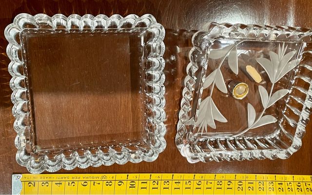 Cajita talla de cristal de bohemia