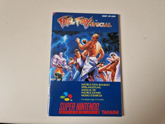 Fatal Fury Special Super Nintendo ¡¡Muy cuidado!!