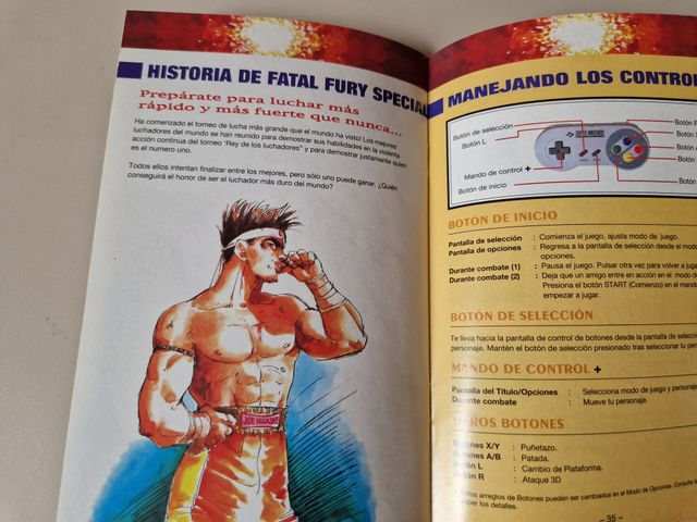 Fatal Fury Special Super Nintendo ¡¡Muy cuidado!!