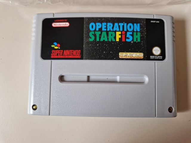 Operation Starfi5h Super Nintendo ¡¡Como nuevo!!