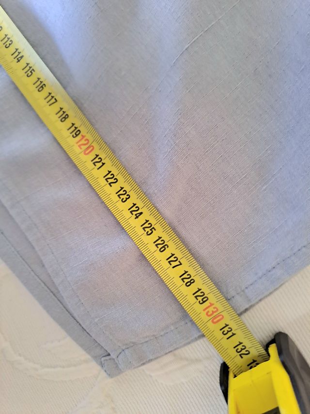 Vestido largo azul algodón