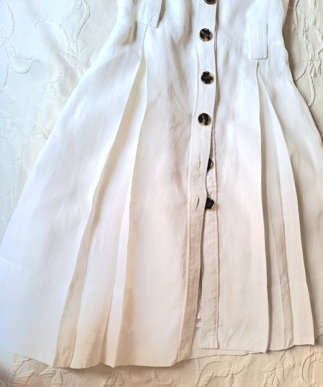 Vestido lino abotonado ideal