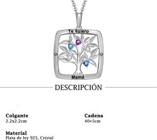 Collar Plata Colgante Día Madre - Árbol de la Vida