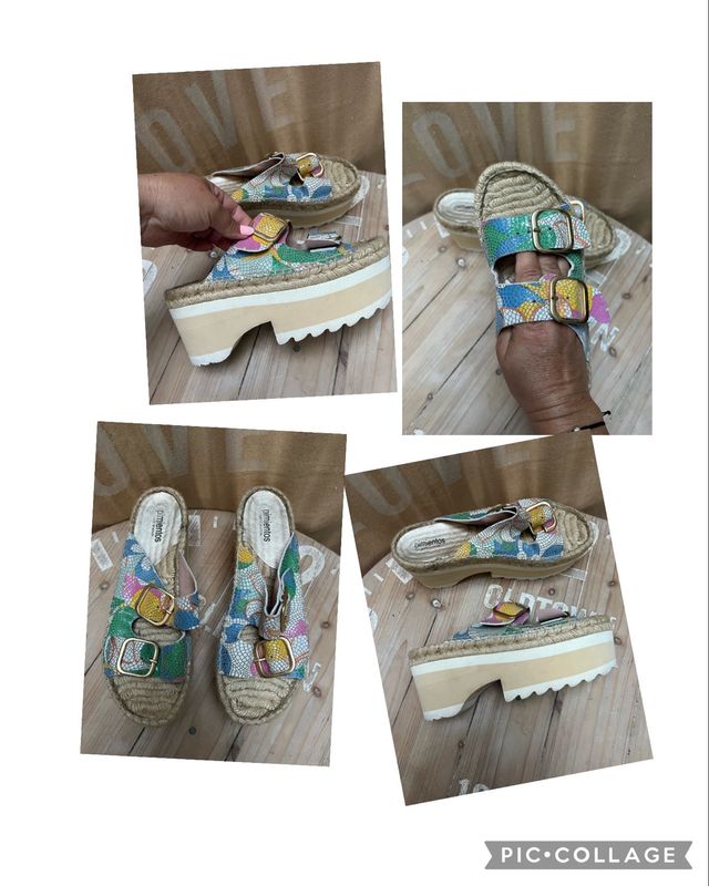 SANDALIAS PLATAFORMA PIMIENTOS TALLA 38