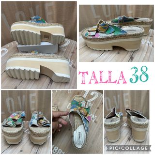 SANDALIAS PLATAFORMA PIMIENTOS TALLA 38