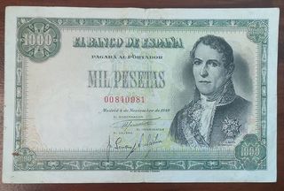 Billete de 1000 Pesetas