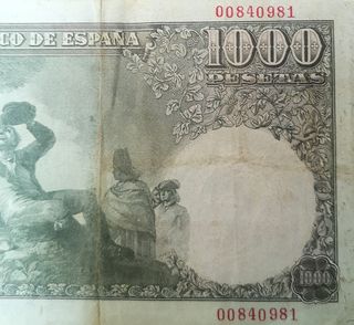 Billete de 1000 Pesetas