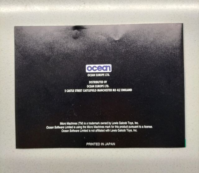 Manual MicroMachines Gameboy ORIGINAL