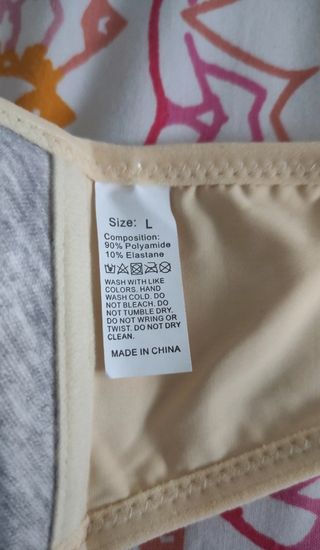 Sujetador sin tirantes Talla L (80C/ 85B)