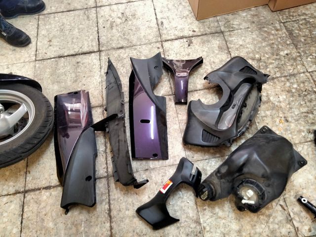 Siniestro honda fes 125 2008