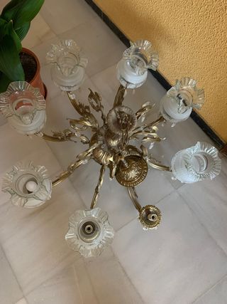 Lámpara bronce  vintage