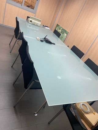 Mesa ARTITEK Cristal traslúcido