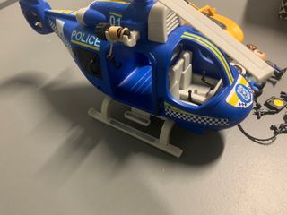 Helicóptero y coche pin y pon