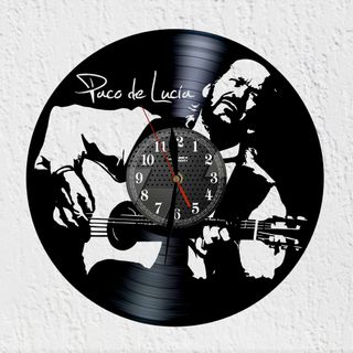 Reloj de Disco de Vinilo Paco de Lucía Músico