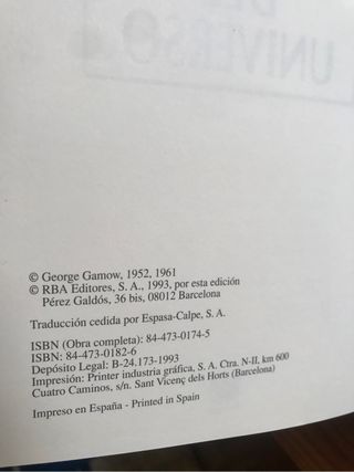 La creación del universo