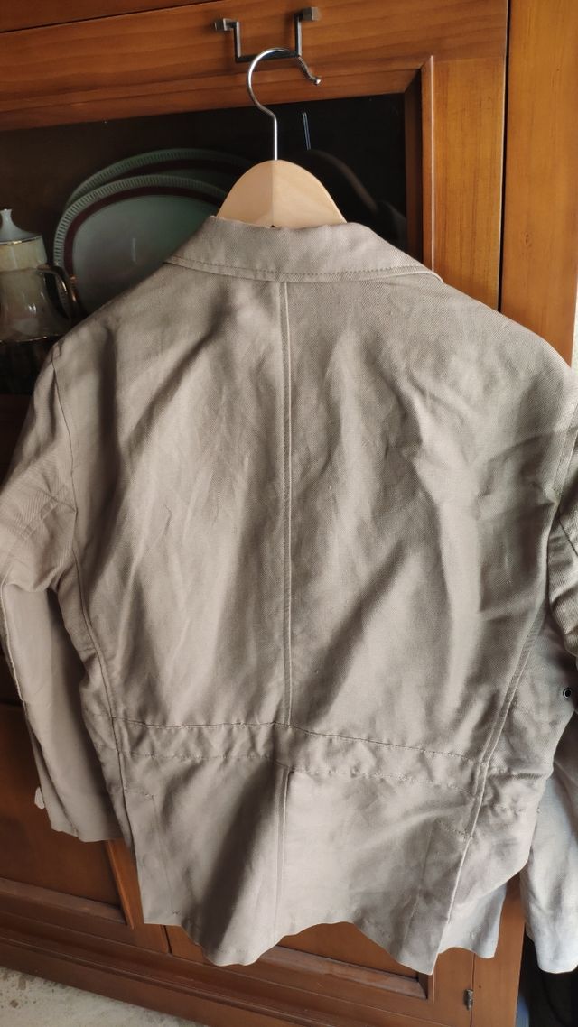 Giacca Sport Alvaro Moreno taglia L in lino beige