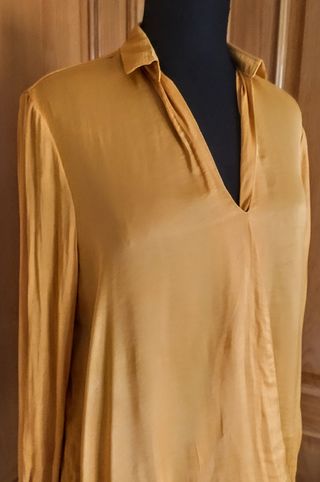 Camisola manga larga/Mostaza/Stradivarius/M.