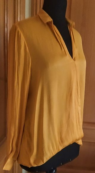 Camisola manga larga/Mostaza/Stradivarius/M.