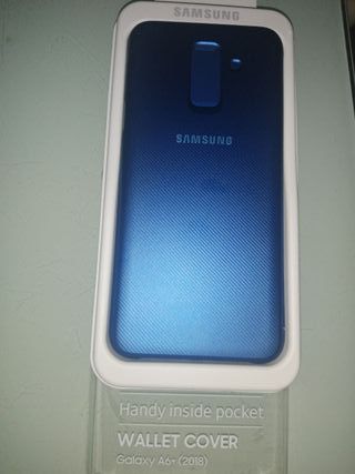 Funda Wallet Cover Samsung Galaxy A6+(2018)Azul