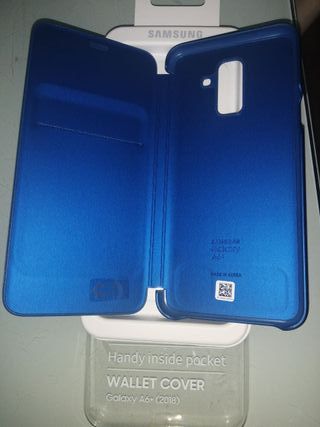Funda Wallet Cover Samsung Galaxy A6+(2018)Azul