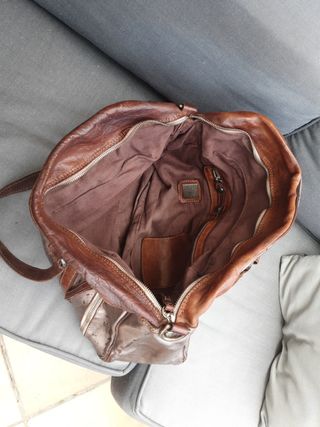 Borsa in pelle del marchio italiano Campomaggi 