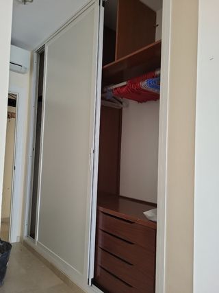 Frontal armario corredera aluminio blanco