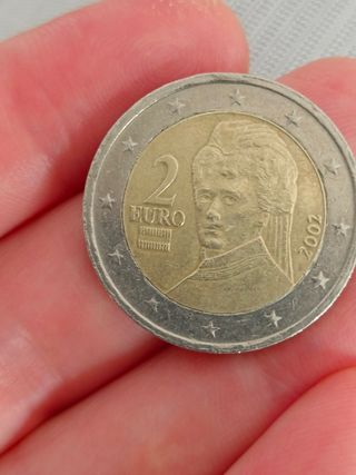 Moneda 2€ Austria error de acuñación 