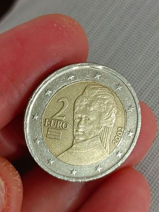 Moneda 2€ Austria error de acuñación 