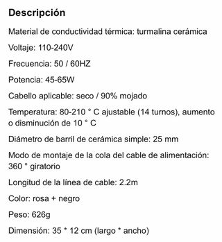 Rizador de pelo de 3 barriles