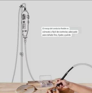 Herramienta Rotativa Amoladora Eléctrica 135W 60 P