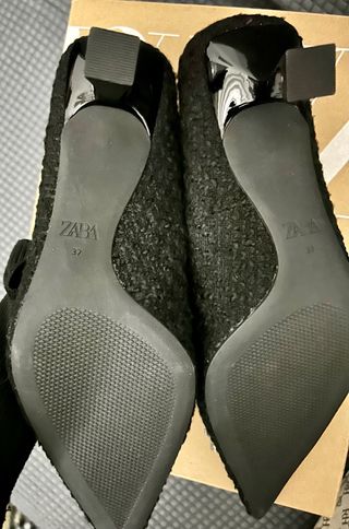 Zapato joya tweed zara