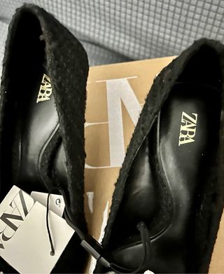 Zapato joya tweed zara