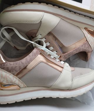 ZAPATILLAS DEPORTIVAS MICHAEL KORS ROSA Y BEIG