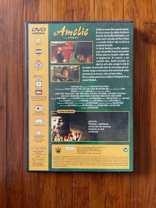Amelie, pelicula dvd cine francés.